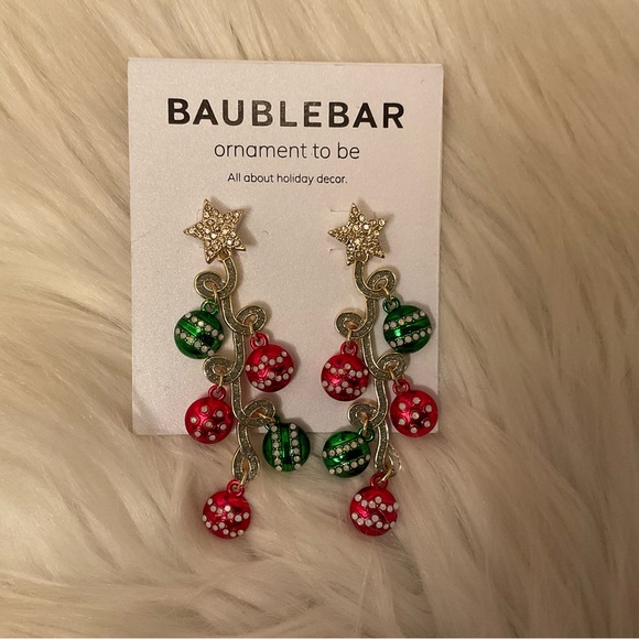 Baublebar Ornament To Be Earrings - New on Card - Picture 2 of 7